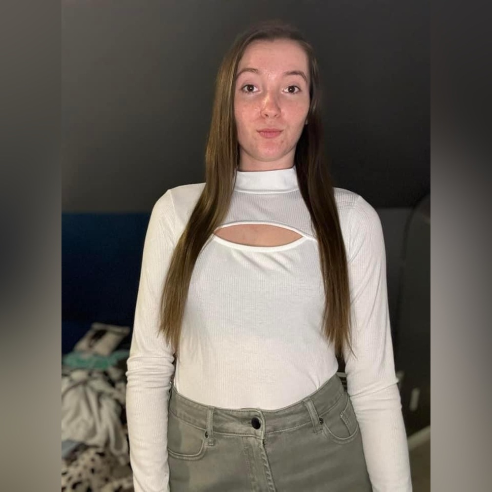 Emmy Cut Out White Top